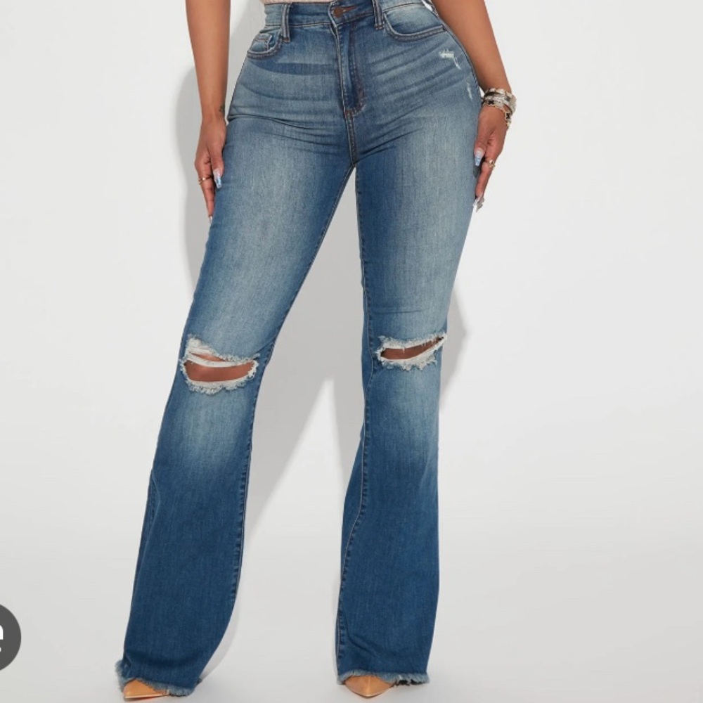 Light Wash Flare Jeans